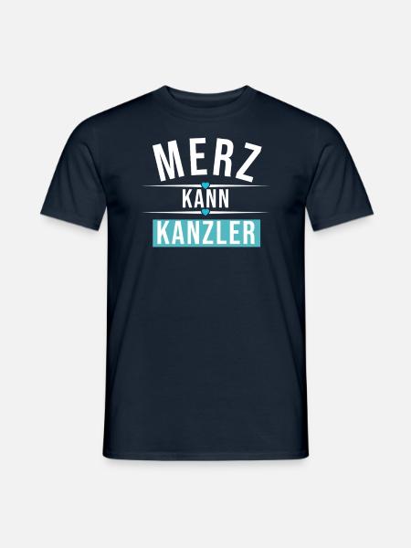 Merz kann Kanzler - Männer T-Shirt - Navy