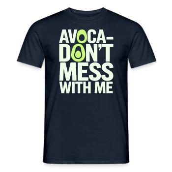 Avocado Liebhaber: Vegan Vegetarisch Spaß - Männer T-Shirt - Navy - Vorne - AI Model Male 178 light (178cm)
