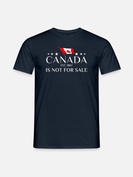 Canada is Not For Sale EST 1867für stolze Kanadier - Männer T-Shirt - Navy