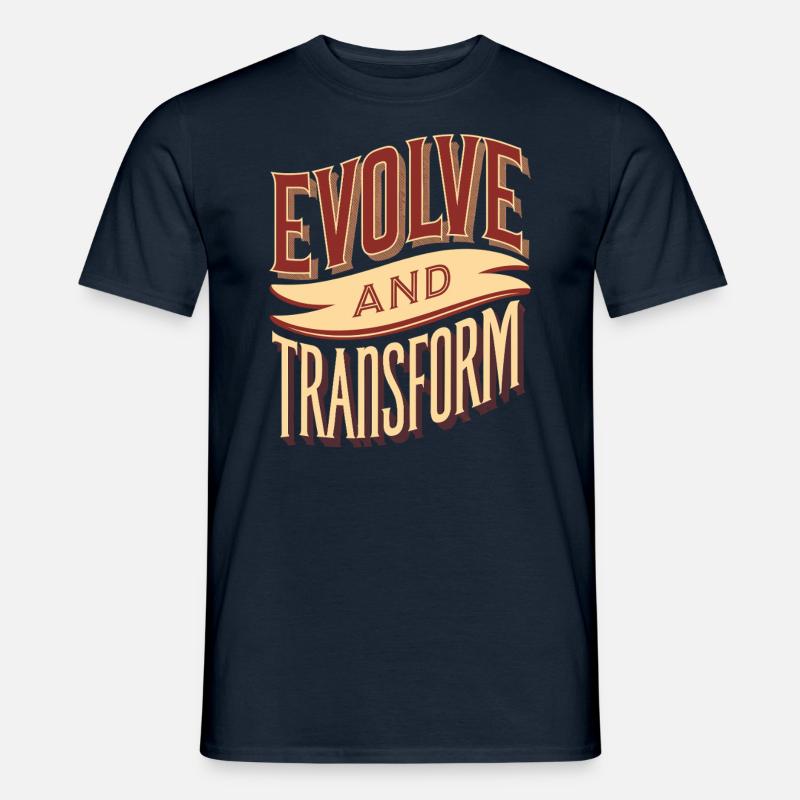Evolve and Change: Inspiring - Men's T-Shirt - navy