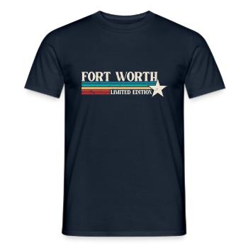 Fort Worth - Männer T-Shirt - Navy - Vorne - AI Model Male 178 light (178cm)