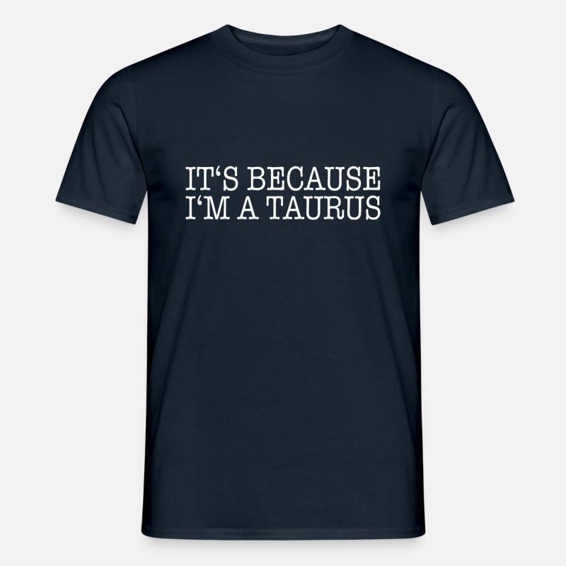 Sternzeichen Stier - Männer T-Shirt - Navy