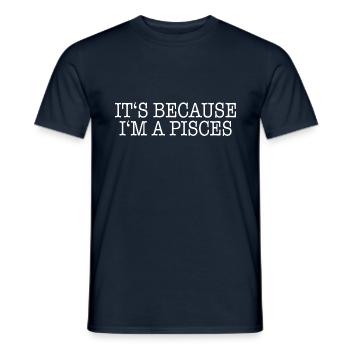 Sternzeichen Fische - Männer T-Shirt - Navy - Vorne - AI Model Male 178 light (178cm)