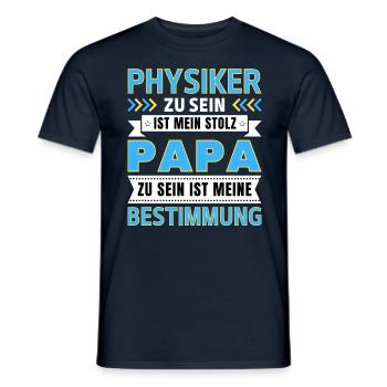 Physiker zu sein ist mein Stolz; Papa Geschenk - Männer T-Shirt - Navy - Vorne - AI Model Male 178 light (178cm)