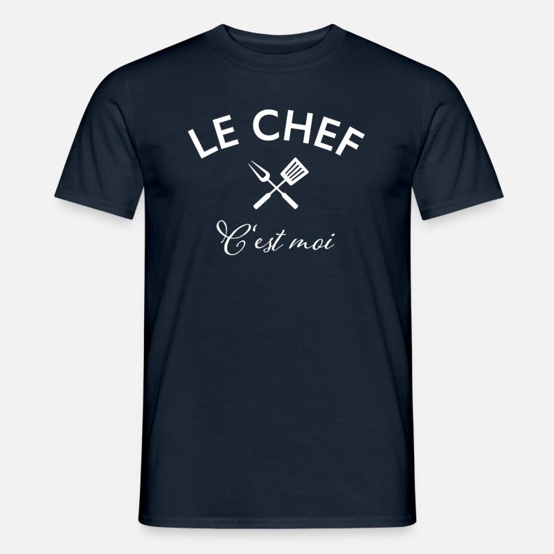 le chef c'est moi - Männer T-Shirt - Navy