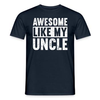 Brilliant as my uncle - Men's T-Shirt - navy - Front - AI Model Male 178 light (178cm)