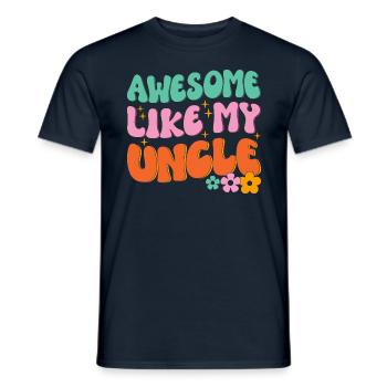 Brilliant as my uncle - Men's T-Shirt - navy - Front - AI Model Male 178 light (178cm)