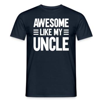 Brillant comme mon oncle - T-shirt homme - marine - Devant - AI Model Male 178 light (178cm)