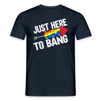 LGBT - Männer T-Shirt - Navy - Vorne - AI Model Male 178 light (178cm)