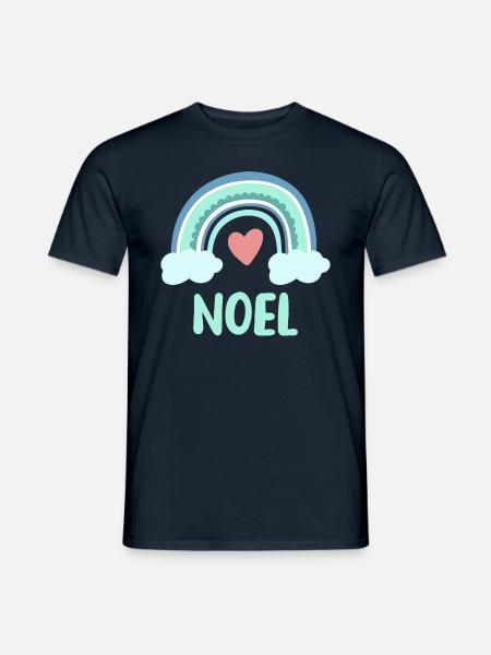 Noel Name Regenbogen Baby - Männer T-Shirt - Navy