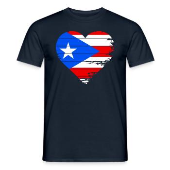 Puerto Rico - Männer T-Shirt - Navy - Vorne - AI Model Male 178 light (178cm)