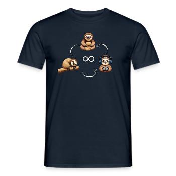 gaming 4 life - Männer T-Shirt - Navy - Vorne - AI Model Male 178 light (178cm)