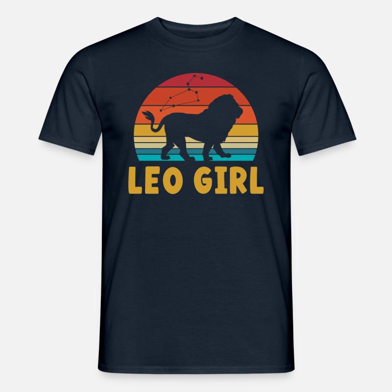 Sternzeichen Löwe - Männer T-Shirt - Navy