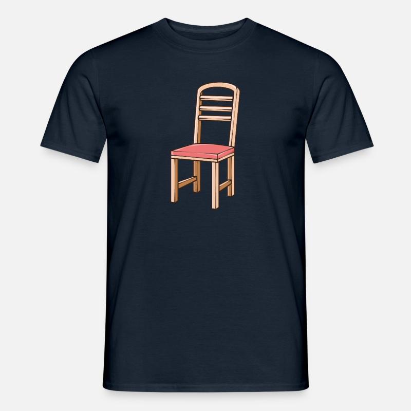 Stuhl Illustration - Männer T-Shirt - Navy