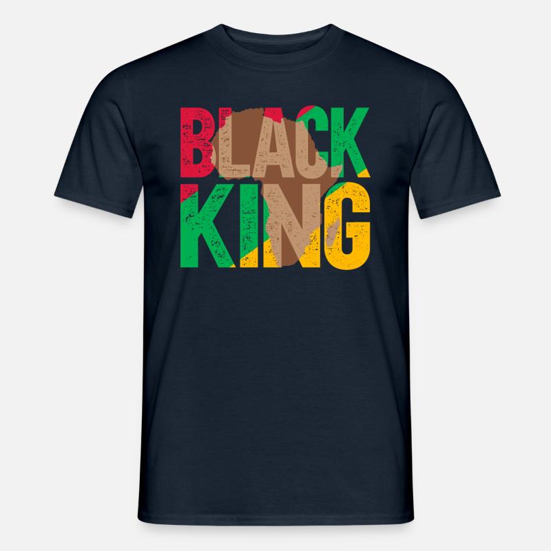 Black King - Männer T-Shirt - Navy