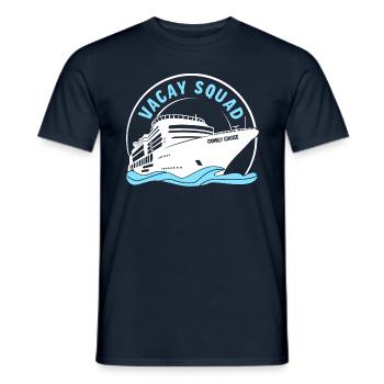 Vacay Squad Family Holidays - Men's T-Shirt - navy - Front - AI Model Male 178 light (178cm)