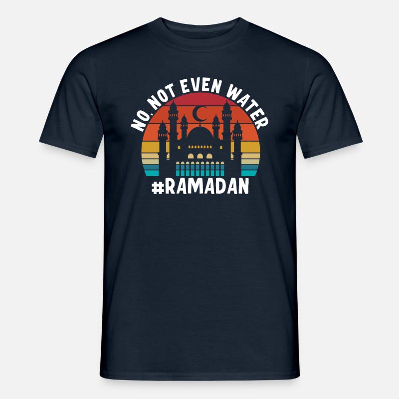 Nein nicht einmal Wasser Ramadan - Männer T-Shirt - Navy