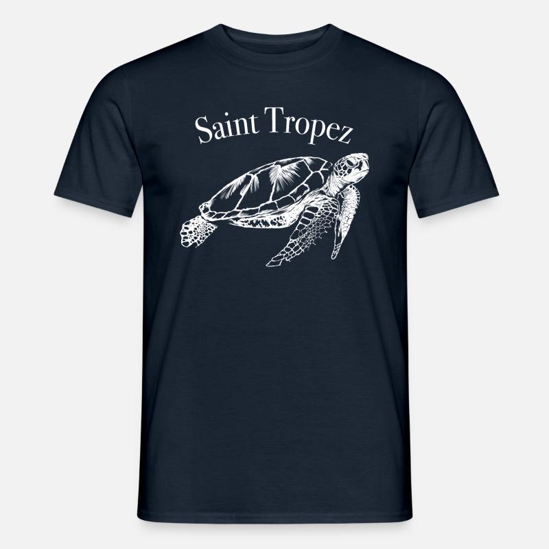 Saint Tropez Cote d´Azur - Männer T-Shirt - Navy