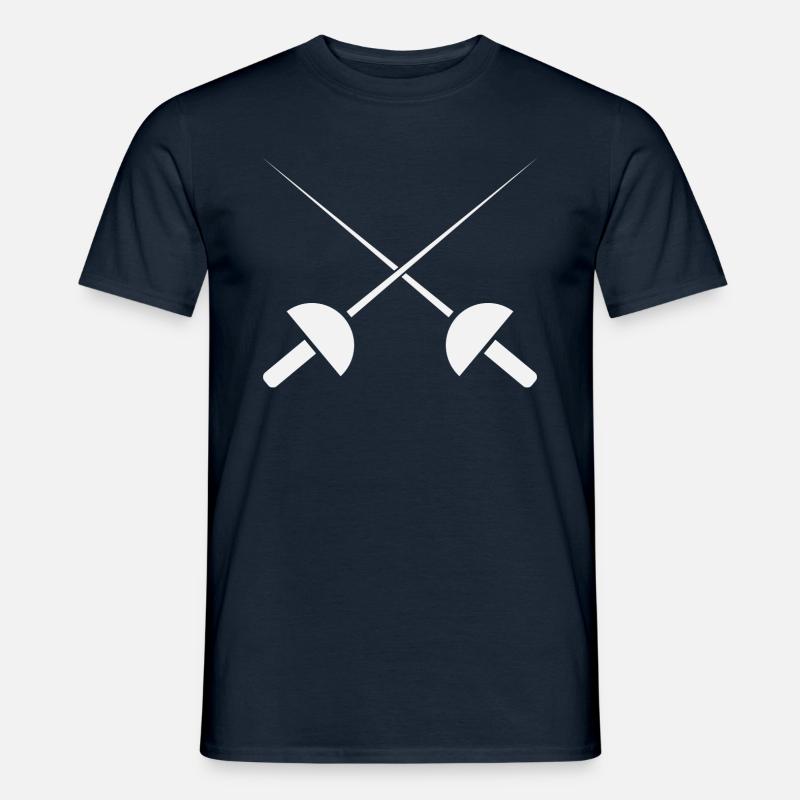 Fechten - Männer T-Shirt - Navy