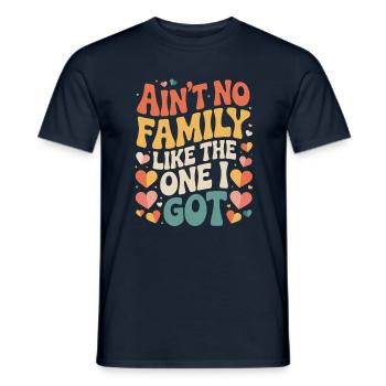 No family like my own - Men's T-Shirt - navy - Front - AI Model Male 178 light (178cm)