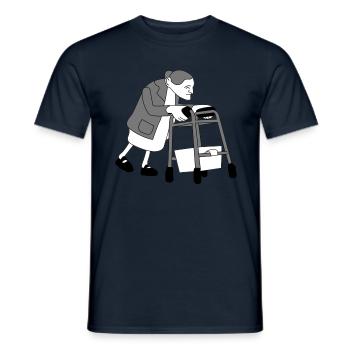 Granny - Männer T-Shirt - Navy - Vorne - AI Model Male 178 light (178cm)