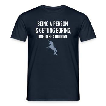 Unicorn - T-shirt homme - marine - Devant - AI Model Male 178 light (178cm)