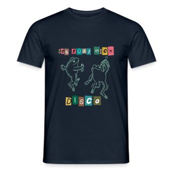 Ich fühl mich Disko tanzende Frösche Party - Männer T-Shirt - Navy - Vorne - AI Model Male 178 light (178cm)