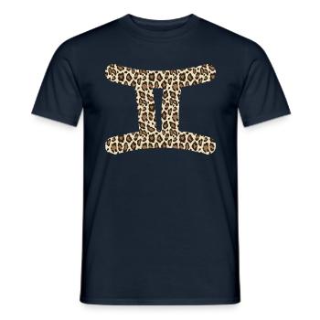 Sternzeichen Zwillinge - Männer T-Shirt - Navy - Vorne - AI Model Male 178 light (178cm)