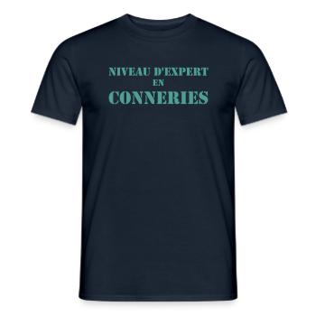 Humour Beauf - Design Amusant pour Homme - T-shirt homme - marine - Devant - AI Model Male 178 light (178cm)