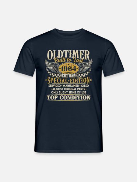Vintage 1964 Vintage né cadeau d’anniversaire - T-shirt homme - marine