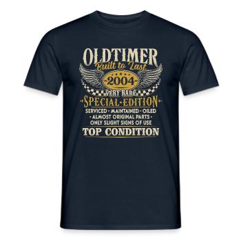 Vintage 2004 Vintage Born Birthday Gift - Men's T-Shirt - navy - Front - AI Model Male 178 light (178cm)