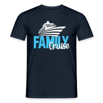 Family Cruise - Men's T-Shirt - navy - Front - AI Model Male 178 light (178cm)