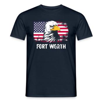 Fort Worth - Männer T-Shirt - Navy - Vorne - AI Model Male 178 light (178cm)