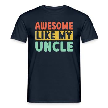 Brilliant as my uncle - Men's T-Shirt - navy - Front - AI Model Male 178 light (178cm)