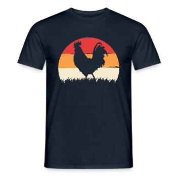 Hühnerflüsterer Chuchoteur de poulet - T-shirt homme - marine - Devant - AI Model Male 178 light (178cm)
