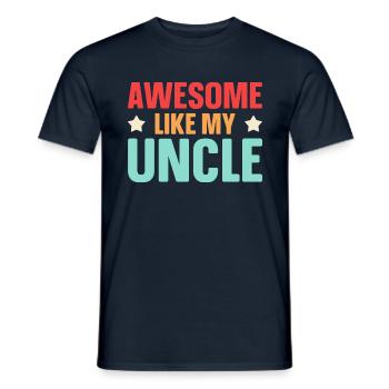 Brilliant as my uncle - Men's T-Shirt - navy - Front - AI Model Male 178 light (178cm)