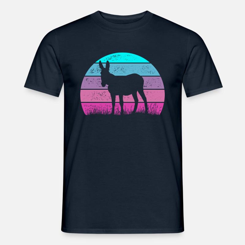 Esel Maultier - Männer T-Shirt - Navy