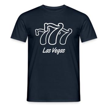 Las Vegas 777 Slot machine Vintage - Männer T-Shirt - Navy - Vorne - AI Model Male 178 light (178cm)