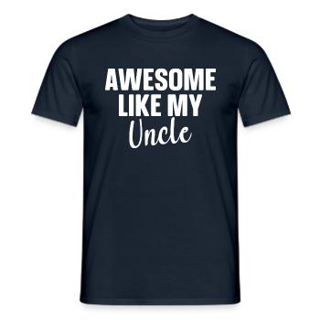 Brilliant as my uncle - Men's T-Shirt - navy - Front - AI Model Male 178 light (178cm)
