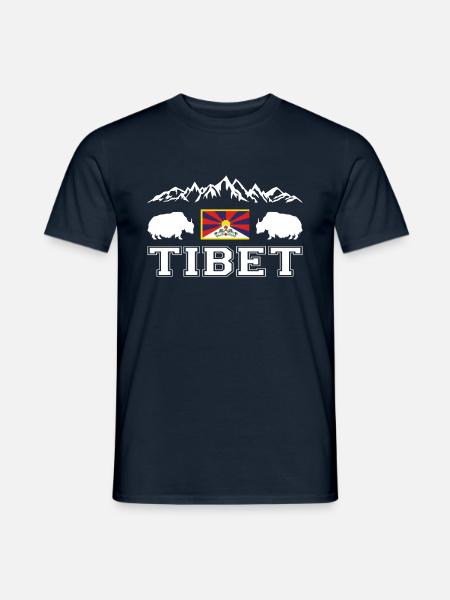 Tibet - Männer T-Shirt - Navy