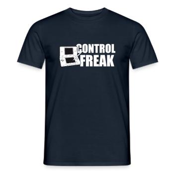 Control Freak - Jeux - Joueur - Jeux - T-shirt homme - marine - Devant - AI Model Male 178 light (178cm)