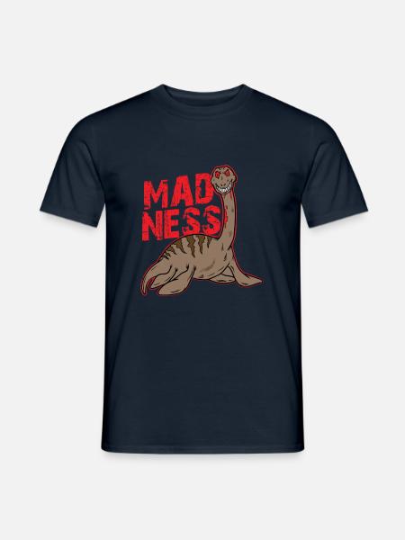 Loch Ness Monster Nessi Vanvid - Mænd T-shirt - marineblå