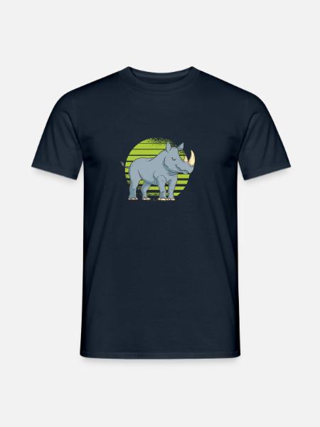 rhino - Men's T-Shirt - navy