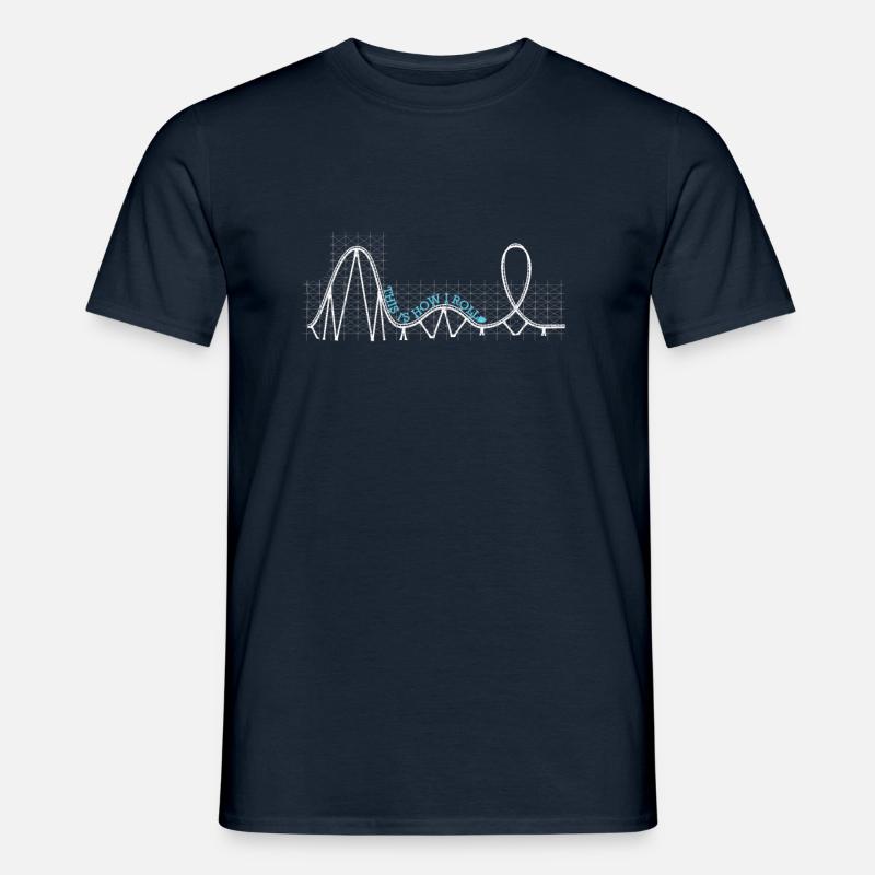 Achterbahn This is how I roll - Männer T-Shirt - Navy