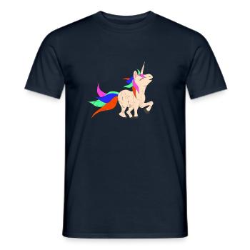 Unicorn grunge - Men's T-Shirt - navy - Front - AI Model Male 178 light (178cm)