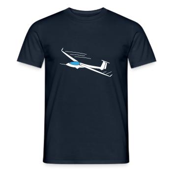 Planeur - T-shirt homme - marine - Devant - AI Model Male 178 light (178cm)