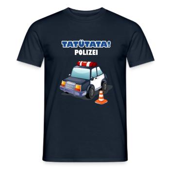 Tatü Tata Polizei Geburtstag Kind Kindergeburtstag - Männer T-Shirt - Navy - Vorne - AI Model Male 178 light (178cm)