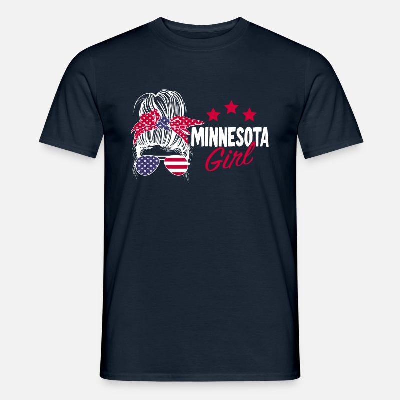 Minnesota - Männer T-Shirt - Navy