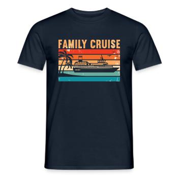 Family Cruise - Men's T-Shirt - navy - Front - AI Model Male 178 light (178cm)