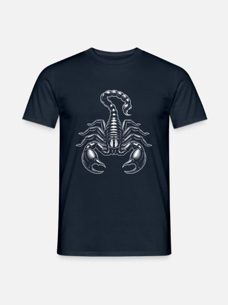 Illustration du grand scorpion Scorpion - T-shirt homme - marine